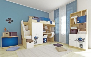 Детская комната Санни (Белый/корпус Клен) в Среднеколымске - srednekolymsk.mebel54.com | фото