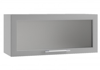Гарда ПГС 800 шкаф верхний горизонтальный со стеклом Джинс в Среднеколымске - srednekolymsk.mebel54.com | фото