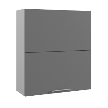 Капри ВПГПМ 800 шкаф верхний высокий Blum Aventos HF (Камень светлый/корпус Серый) в Среднеколымске - srednekolymsk.mebel54.com | фото