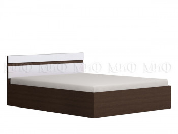 Ким кровать с подъемным механизмом 1,4 (Венге/белый глянец) в Среднеколымске - srednekolymsk.mebel54.com | фото