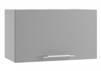 Корато ПГФ 600 шкаф верхний горизонтальный с фрезеровкой (Кварц черный/корпус Серый) в Среднеколымске - srednekolymsk.mebel54.com | фото