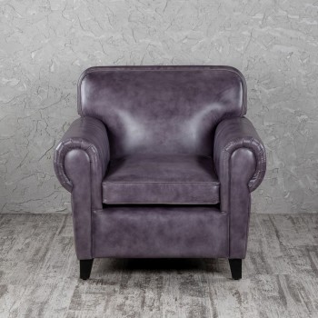 Кресло кожаное Элегант (Фиолетовый) в Среднеколымске - srednekolymsk.mebel54.com | фото