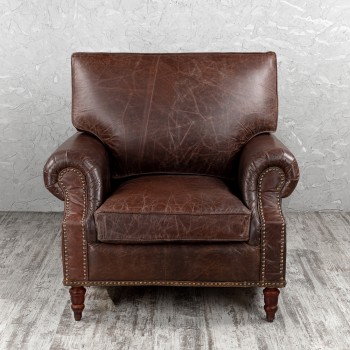 Кресло кожаное Лофт Аристократ (ширина 1100 мм) в Среднеколымске - srednekolymsk.mebel54.com | фото