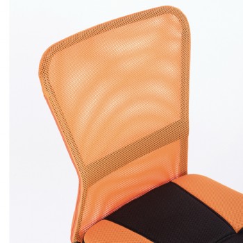 Кресло компактное BRABIX Smart MG-313 (черный, оранжевый) в Среднеколымске - srednekolymsk.mebel54.com | фото