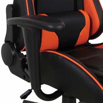 Кресло компьютерное BRABIX GT Racer GM-100 (черный, оранжевый) в Среднеколымске - srednekolymsk.mebel54.com | фото
