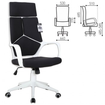 Кресло офисное BRABIX Prime EX-515 (черная ткань) в Среднеколымске - srednekolymsk.mebel54.com | фото