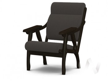 Кресло Вега-10 (венге лак/ULTRA GRAFIT) в Среднеколымске - srednekolymsk.mebel54.com | фото