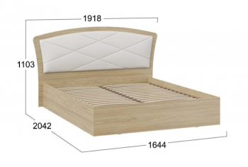 Кровать без ПМ «Сэнди» Тип 1 (без подъемного механизма) в Среднеколымске - srednekolymsk.mebel54.com | фото
