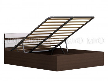 Кровать с подъемным механизмом Нэнси 1,4м (Венге/белый глянец) в Среднеколымске - srednekolymsk.mebel54.com | фото