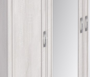 Шкаф 4-х дверный СБ-2389 Флоренция (Дуб Сонома Белый) в Среднеколымске - srednekolymsk.mebel54.com | фото