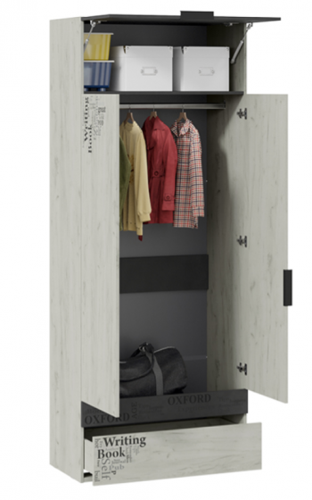 Шкаф комбинированный для одежды «Оксфорд-2» в Среднеколымске - srednekolymsk.mebel54.com | фото