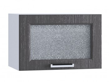 Шкаф верхний горизонтальный со стеклом 500, ШВГС 500 (Клен серый/корпус белый) в Среднеколымске - srednekolymsk.mebel54.com | фото