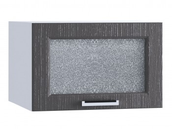 Шкаф верхний горизонтальный со стеклом 510, ШВГС 510 (Клен серый/корпус белый) в Среднеколымске - srednekolymsk.mebel54.com | фото