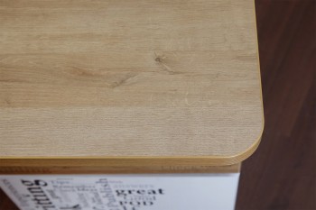 Стол с ящиками «Оксфорд» (Ривьера/Белый с рисунком) в Среднеколымске - srednekolymsk.mebel54.com | фото
